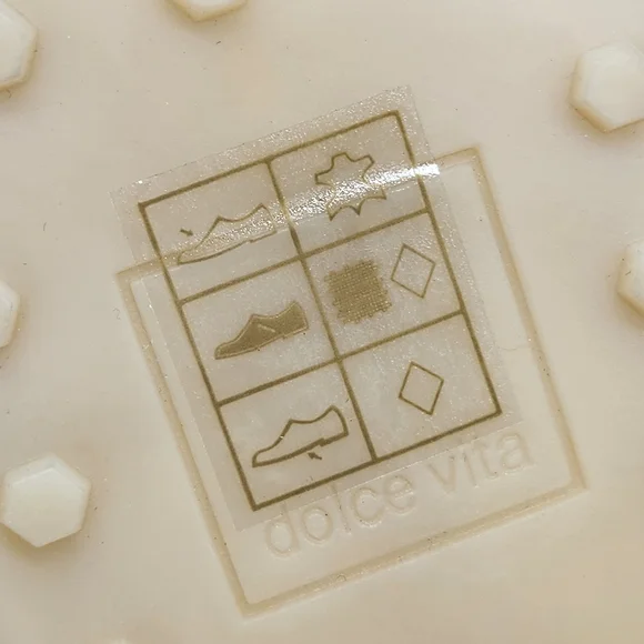 Dolce Vita Loafers 10 Platinum Gold Leather Doris Perforated Metallic New $140 - Picture 15 of 15